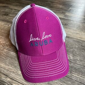 Ladies Women’s Ouray Aruba Hat Snapback Trucker Cap Purple White Vacation Hiking